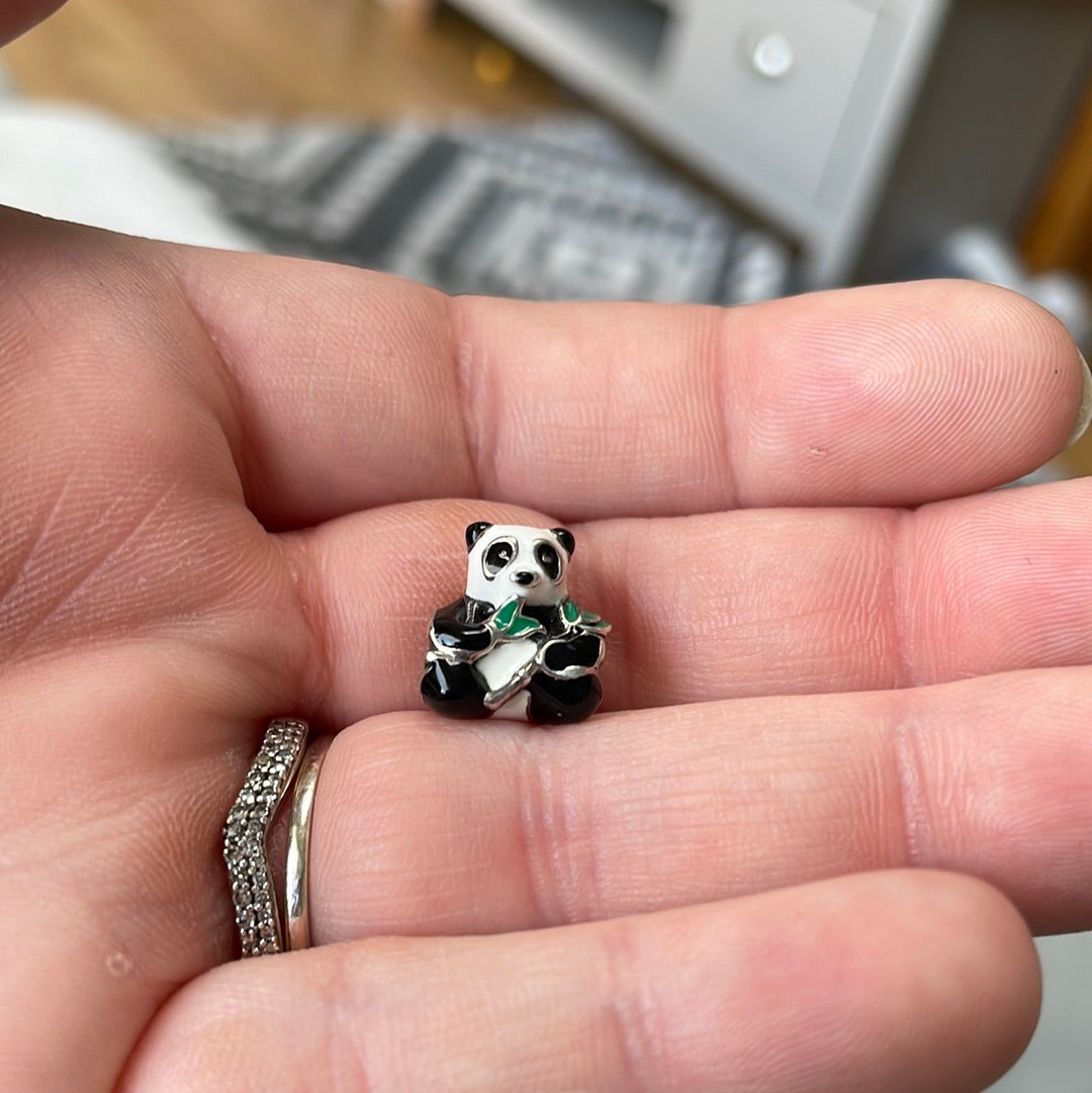 Genuine Pandora Enamel Panda Animal Charm