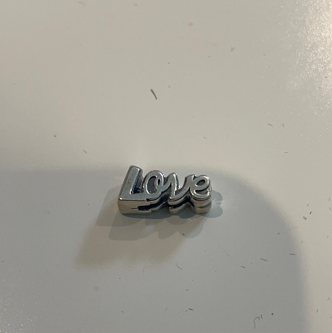 Genuine Pandora Reflexions LOVE Word Charm Clip