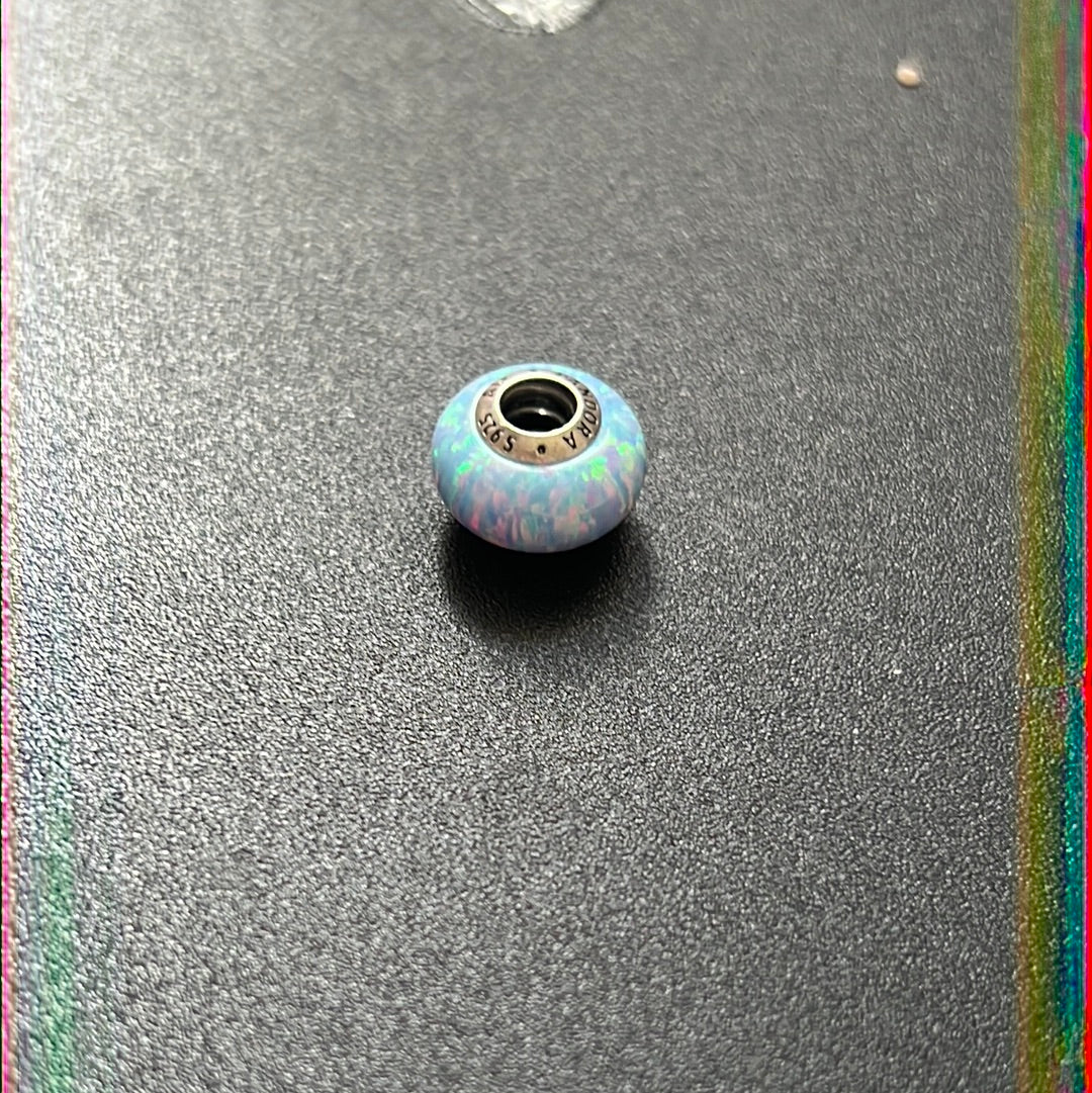 Genuine Pandora Beautiful Opal Murano Charm