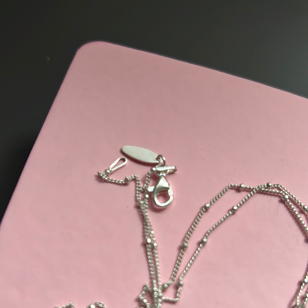 Genuine Links of London Sterling Silver Beaded Necklace With Tassel