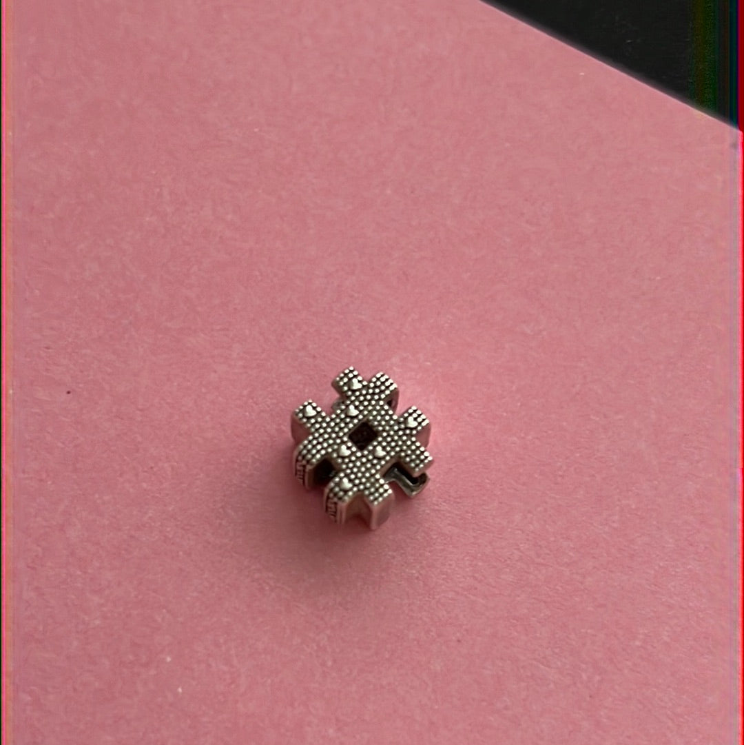 Genuine Pandora Hashtag Symbol Charm