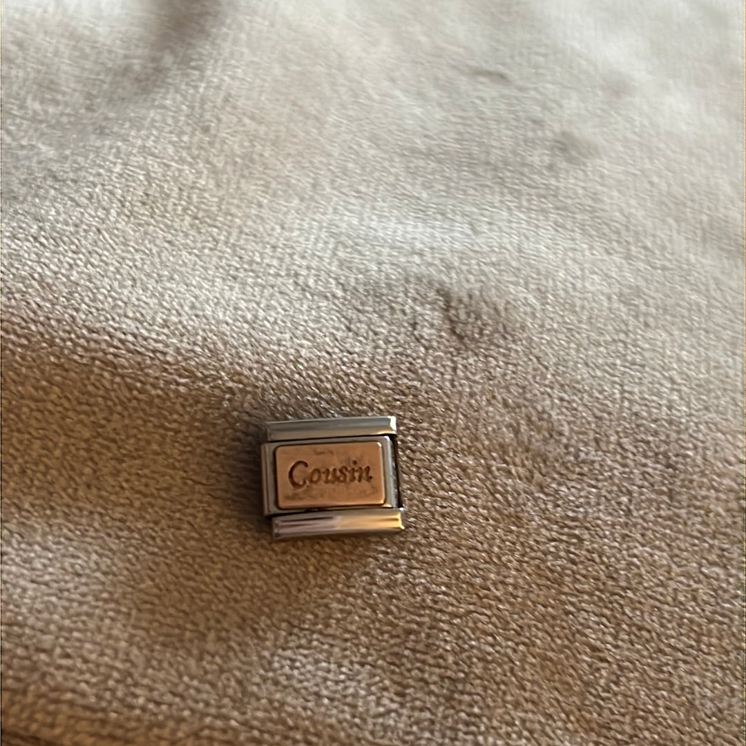 Genuine Nomination Rose Gold Cousin Link Charm