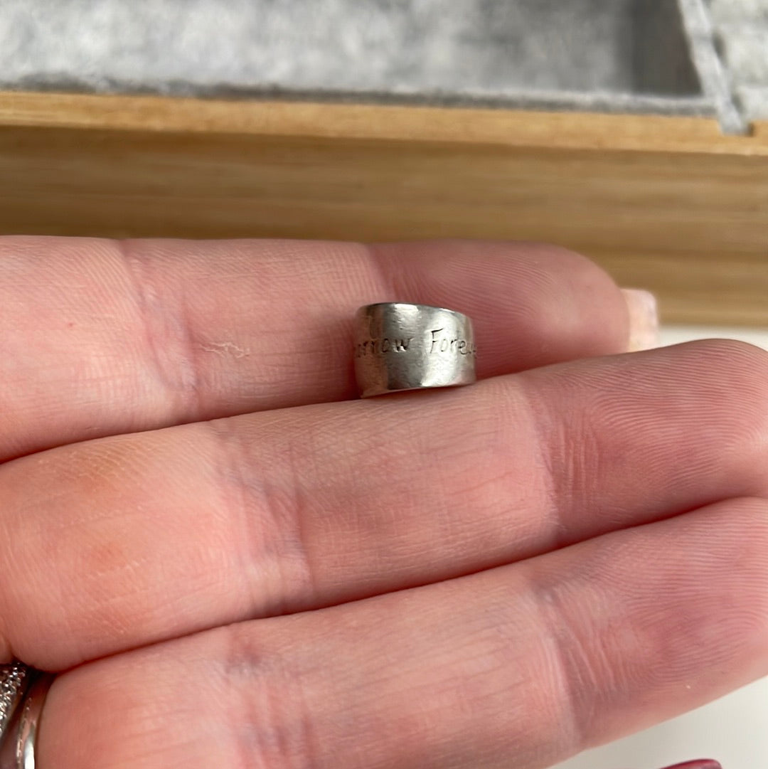 Genuine Chamilia Scroll Today Tomorrow Forever Charm