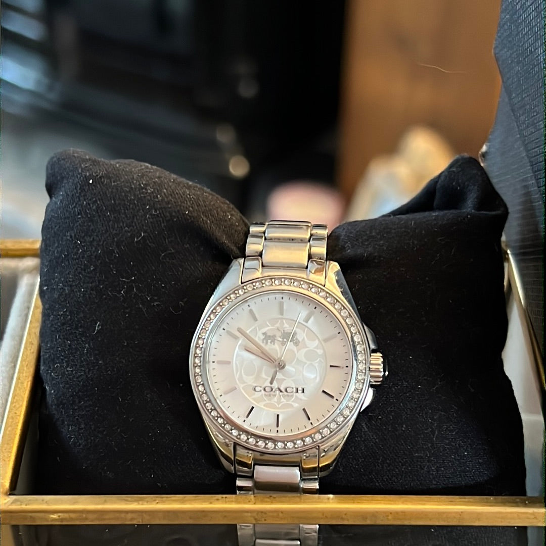 Genuine Coach Watch With CZ and Extra Links