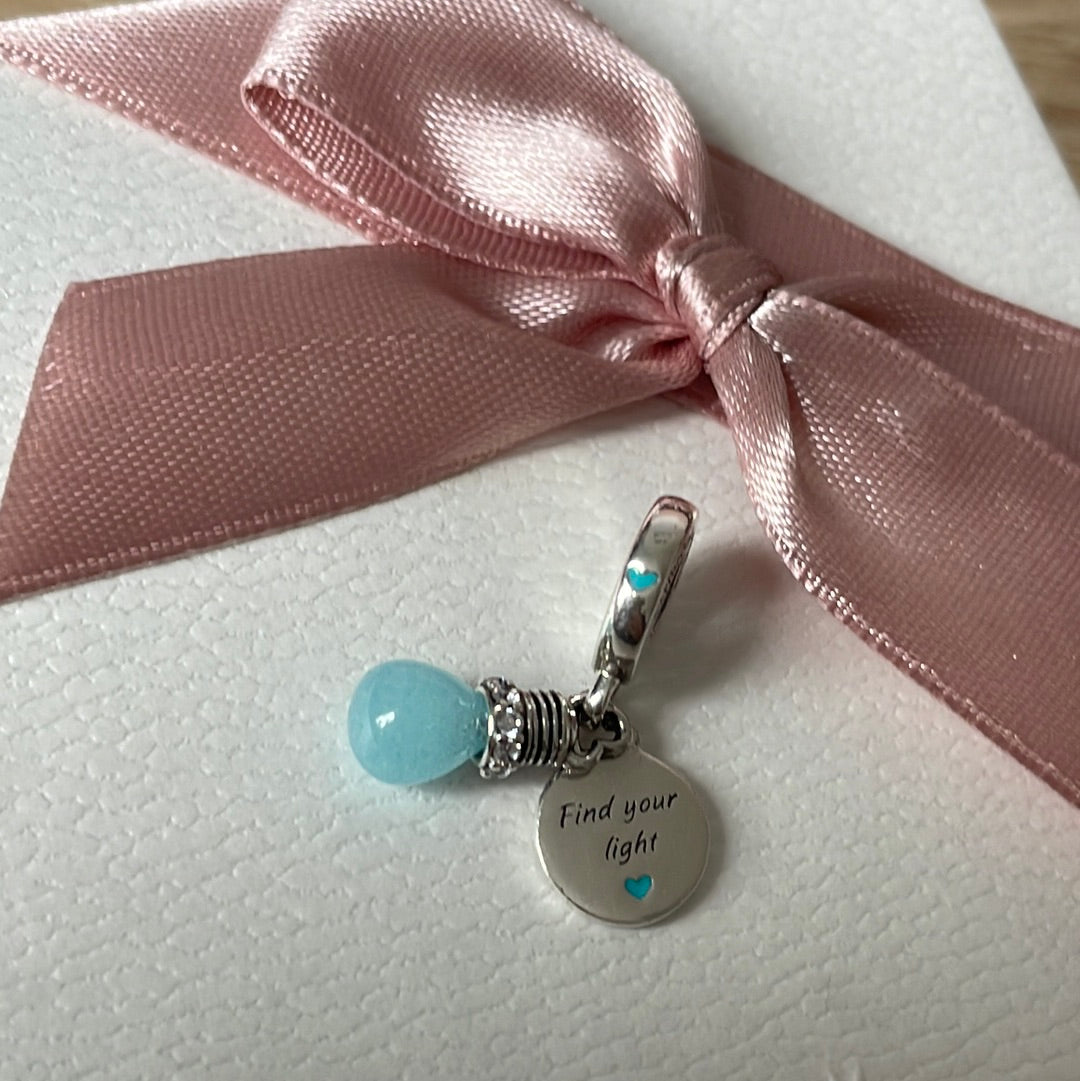 Genuine Pandora Find Your Light Glow in the Dark Lightbulb Charm