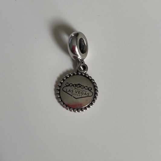 Genuine Pandora Welcome to Las Vegas Charm RARE HTF