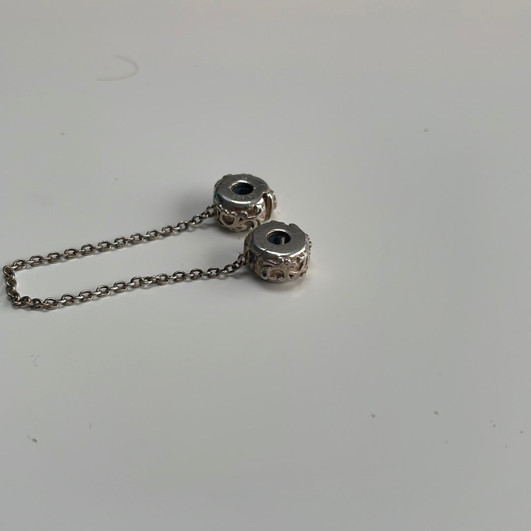 Genuine Chamilia Safety Floral Chain Clip Fits Pandora Moments