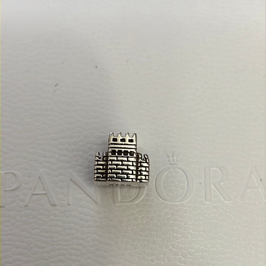 Sterling Silver Castle Scottish Welsh Celtic Charm