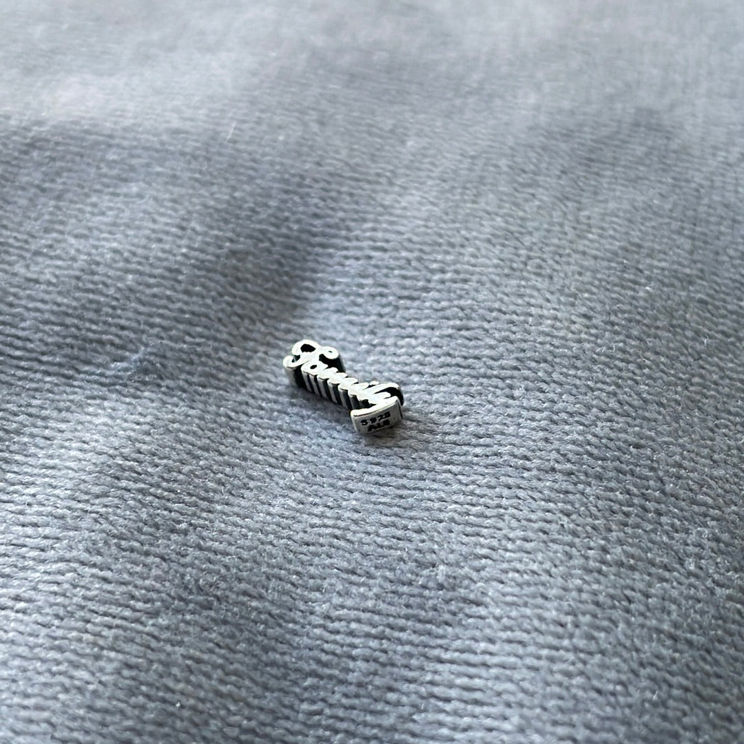 Genuine Pandora Floating Locket Petite Family word charm