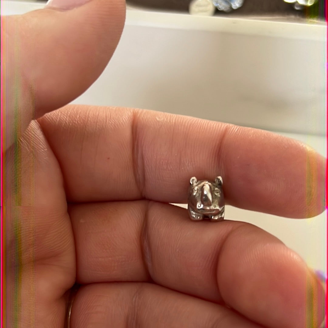 Genuine Pandora Rhino Animal Charm Retired