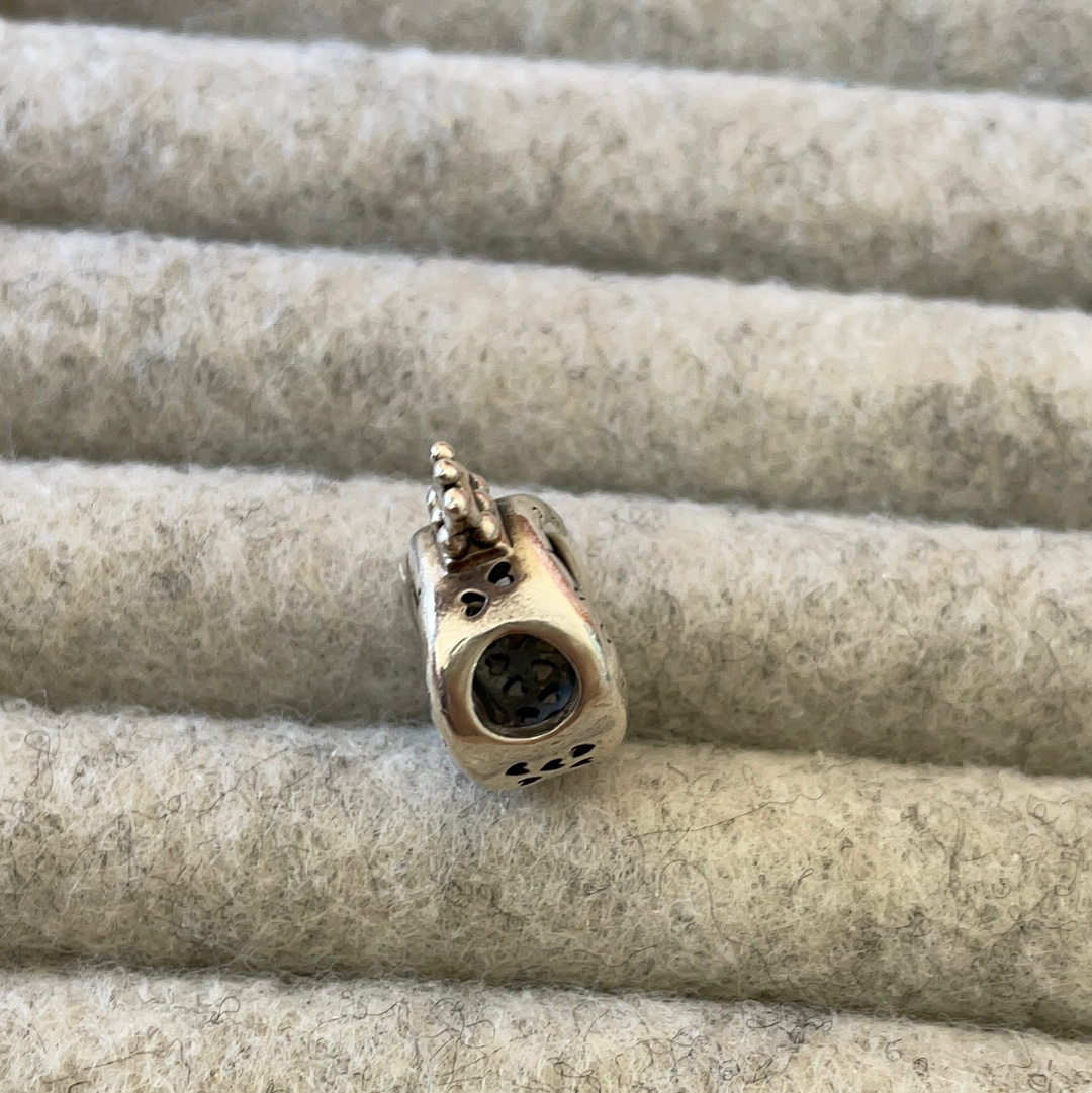 Genuine Pandora Logo O With Crown Charm