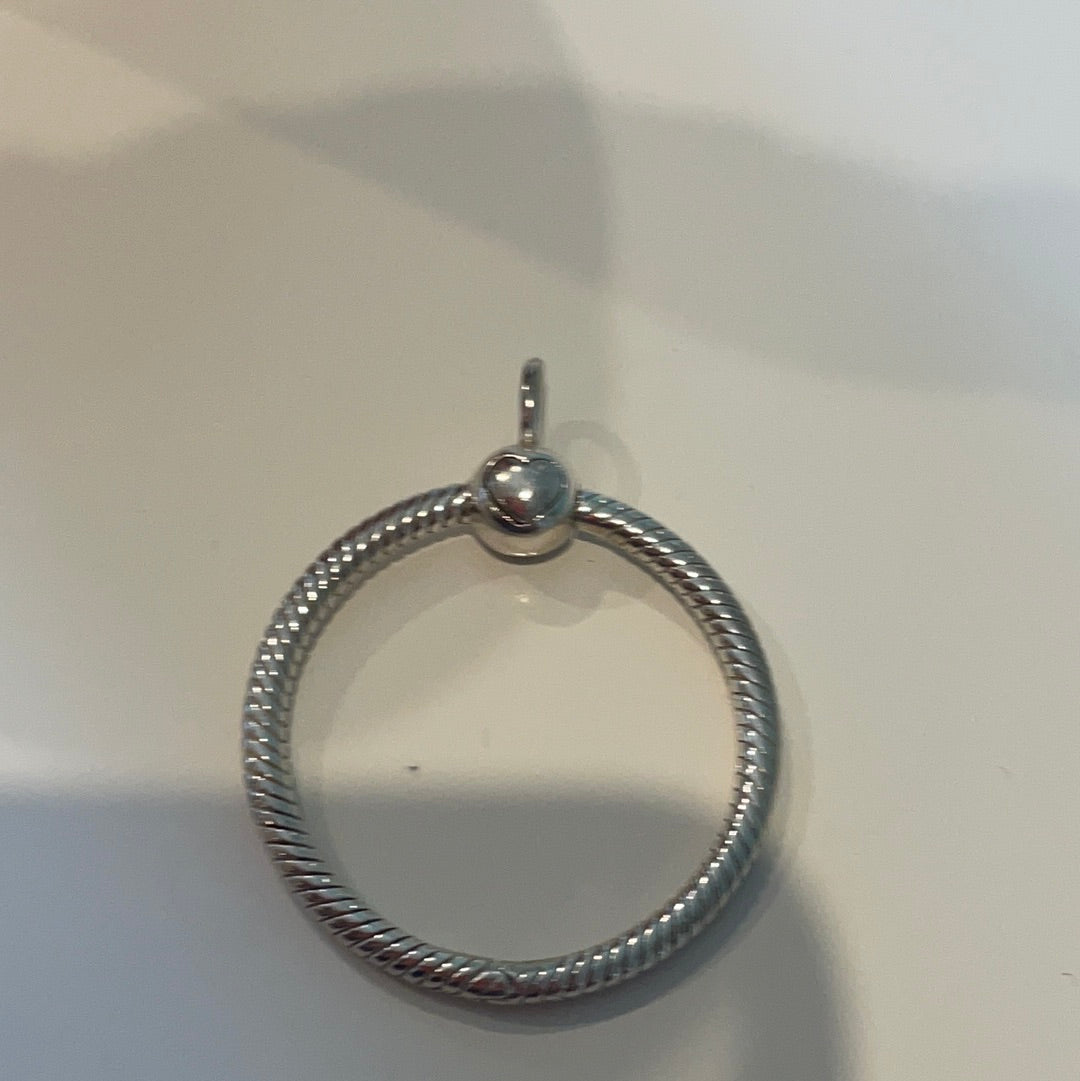 Genuine Pandora O Pendant Medium Size