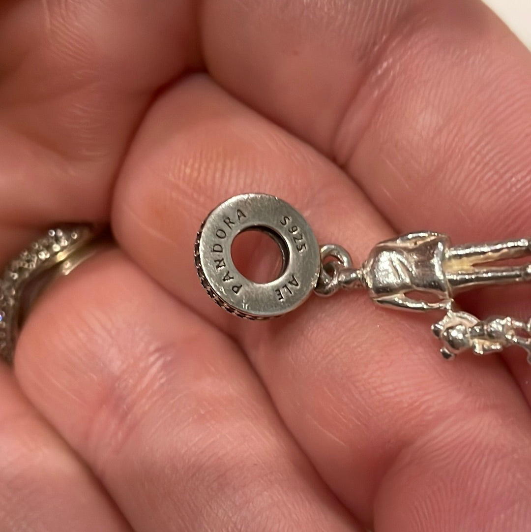 Genuine Pandora Disney Walt Disney and Mickey Mouse Dangle Charm