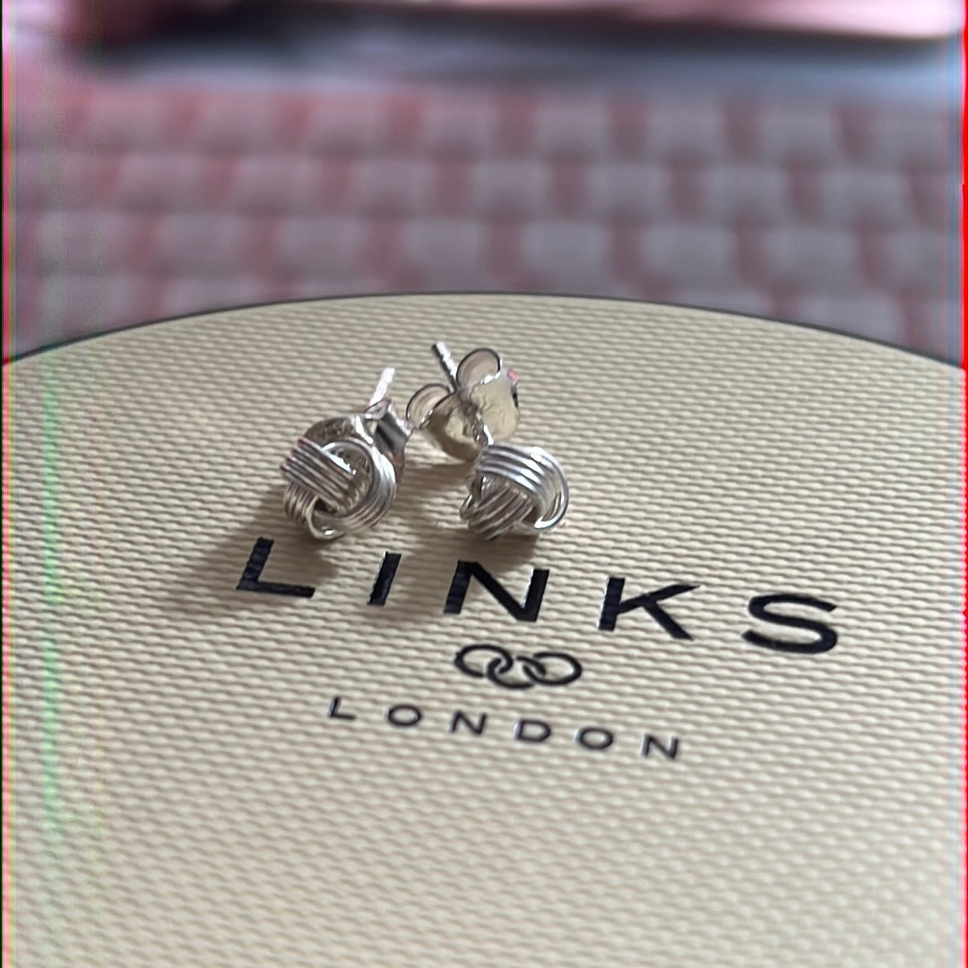 Genuine Links of London BN Open Knot Ball of Wool Earrings