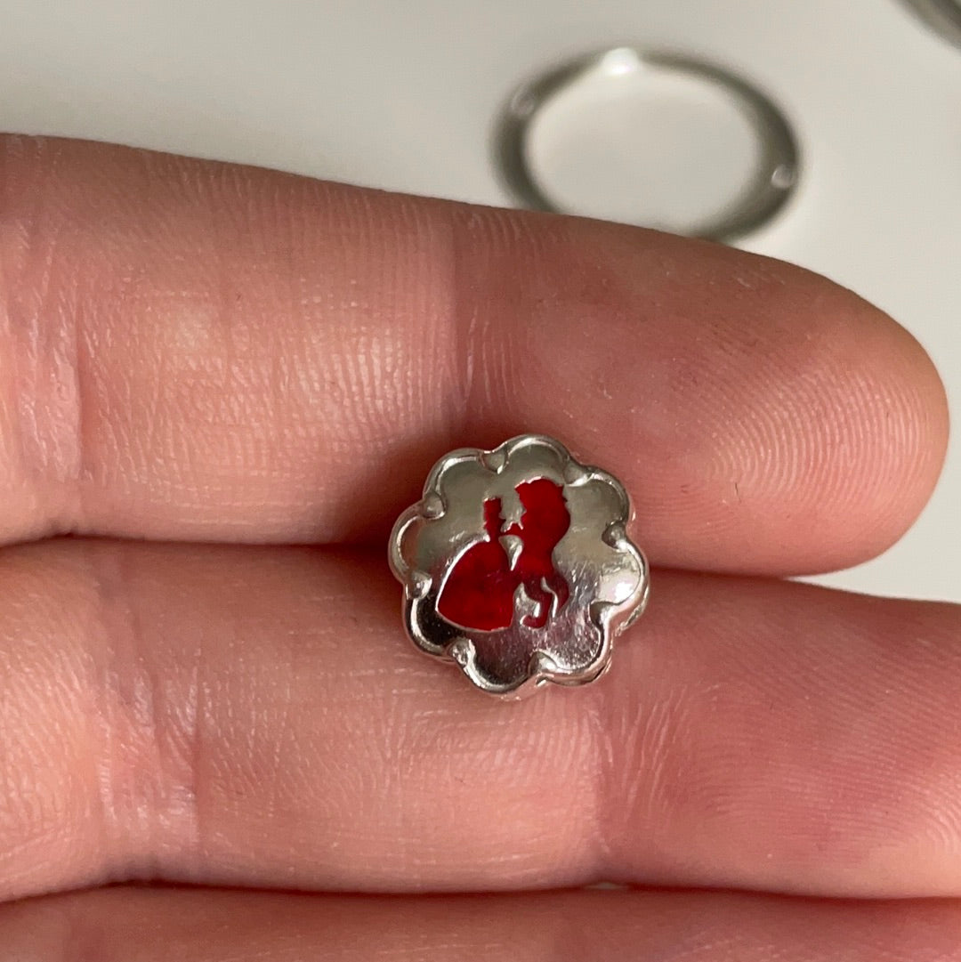 Genuine Chamilia Enamel Beauty and the Beast Charm