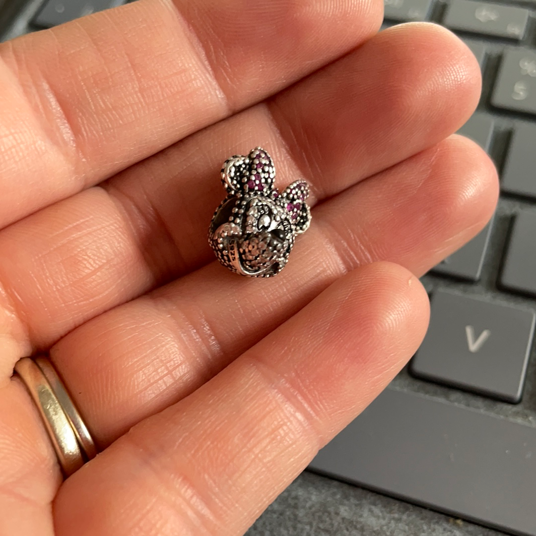 Genuine Pandora Disney Minnie Mouse Limited Edition 2015 Pave Charm