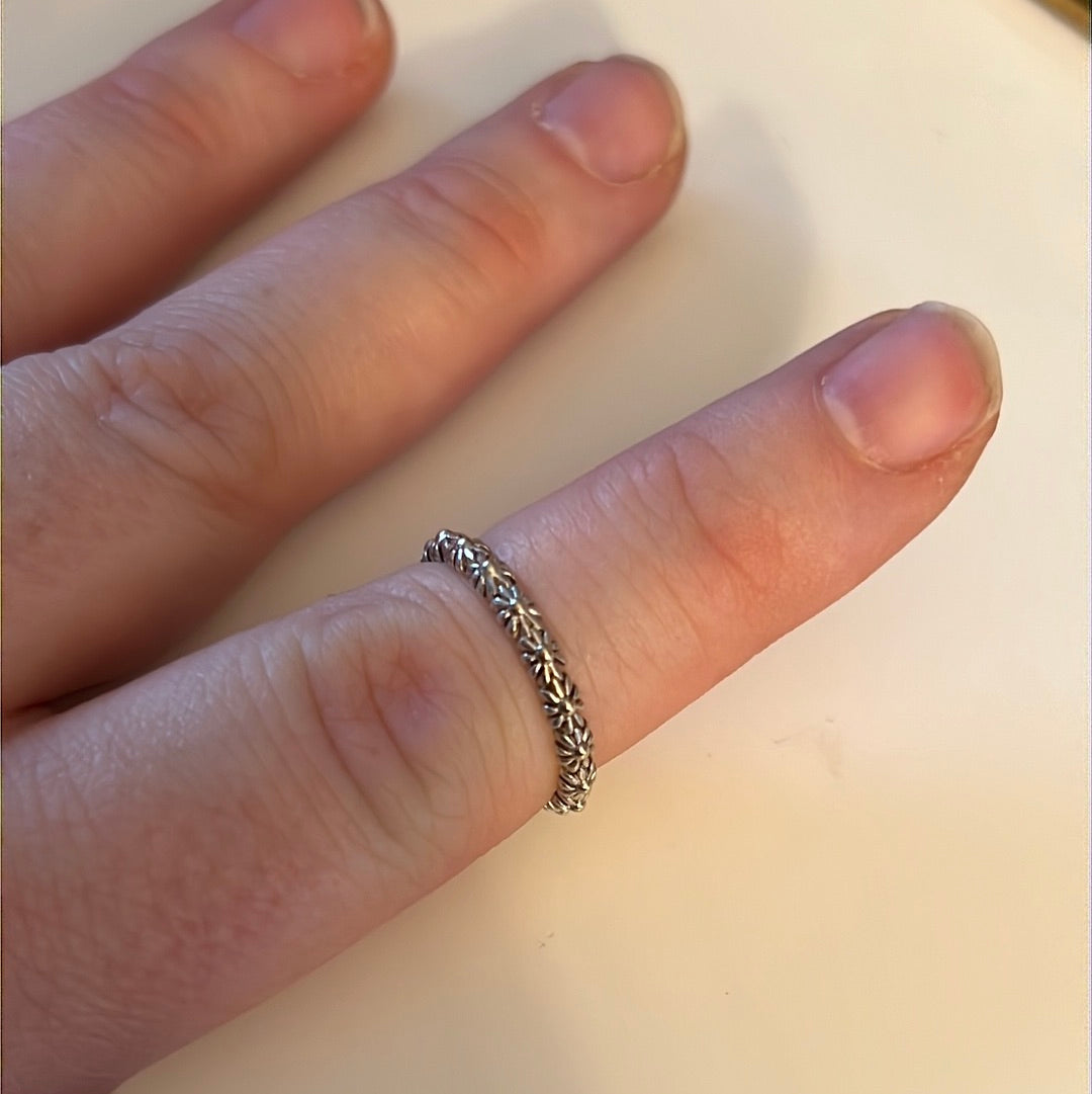 Daisy London Sterling Silver Ring size 52