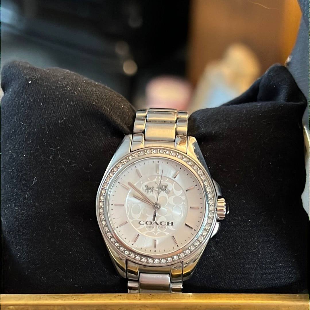 Genuine Coach Watch With CZ and Extra Links