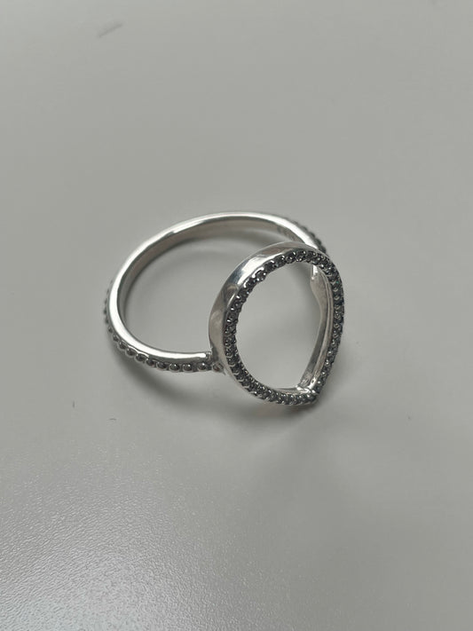 Genuine Pandora Teardrop Open Pave Ring