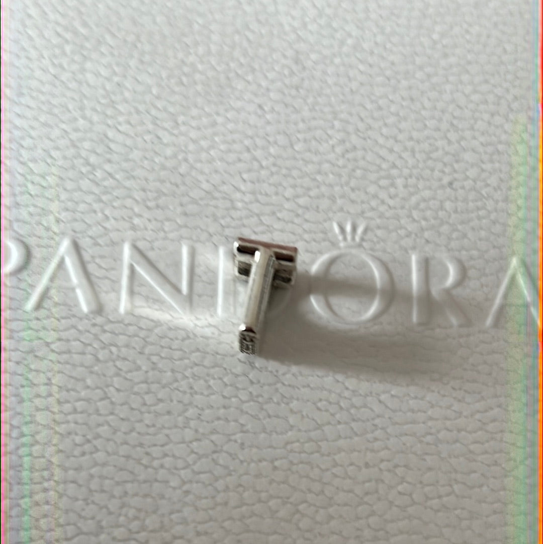 Genuine Pandora Letter Charm With Hearts T