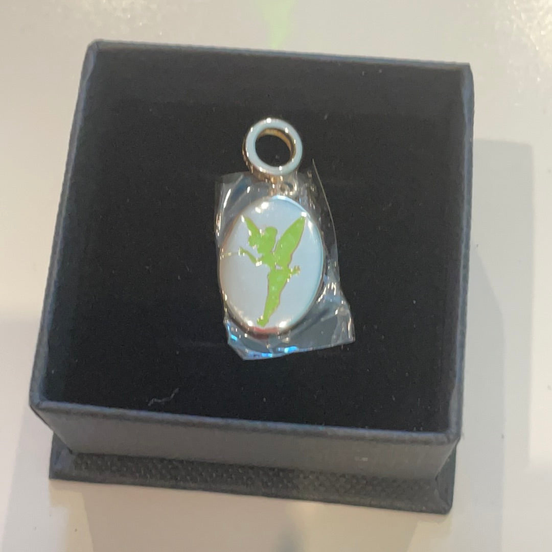 Genuine Chamilia Disney Peter Pan's Green Enamel Tinkerbell Charm