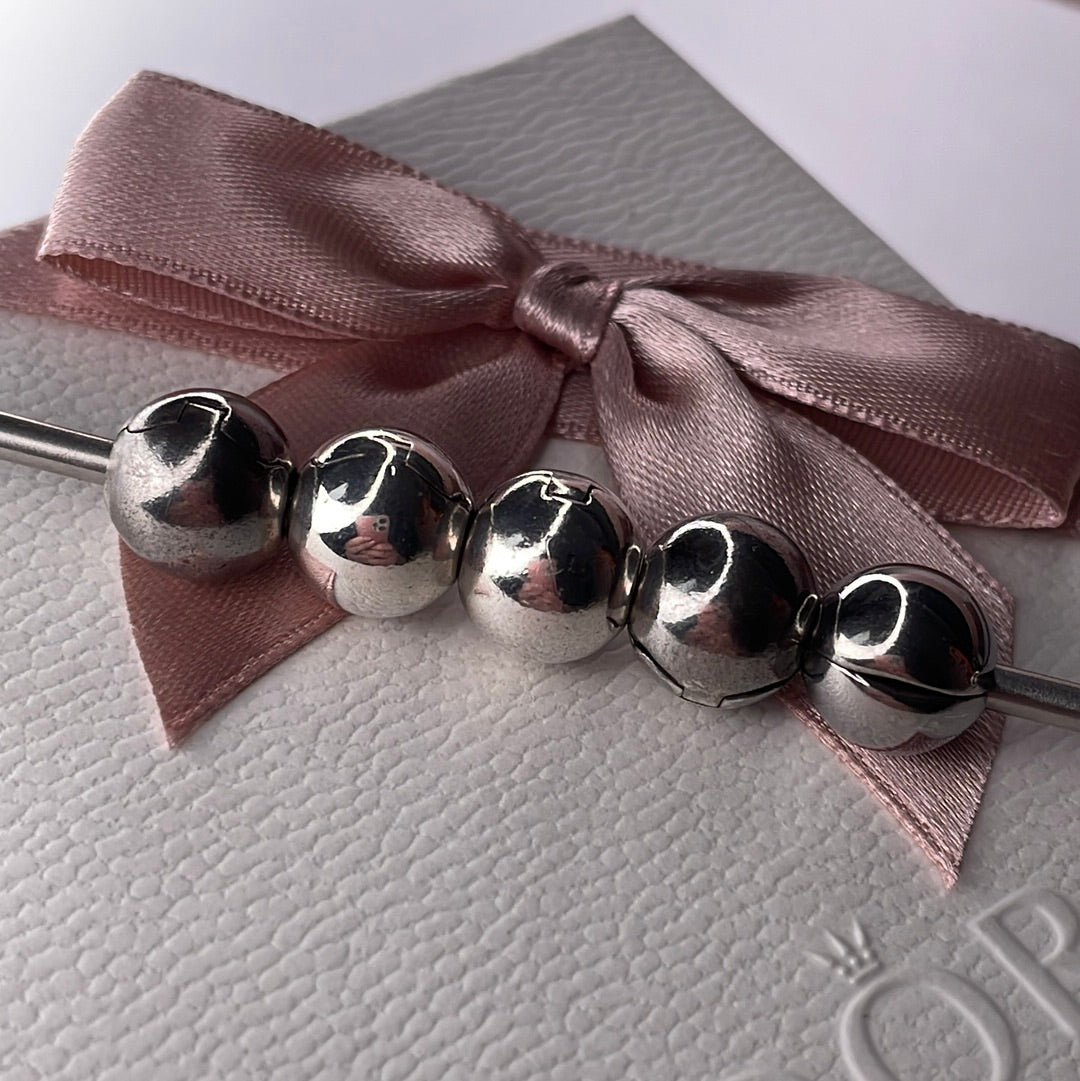 Genuine Pandora Plain Silver Ball Pandora Clips