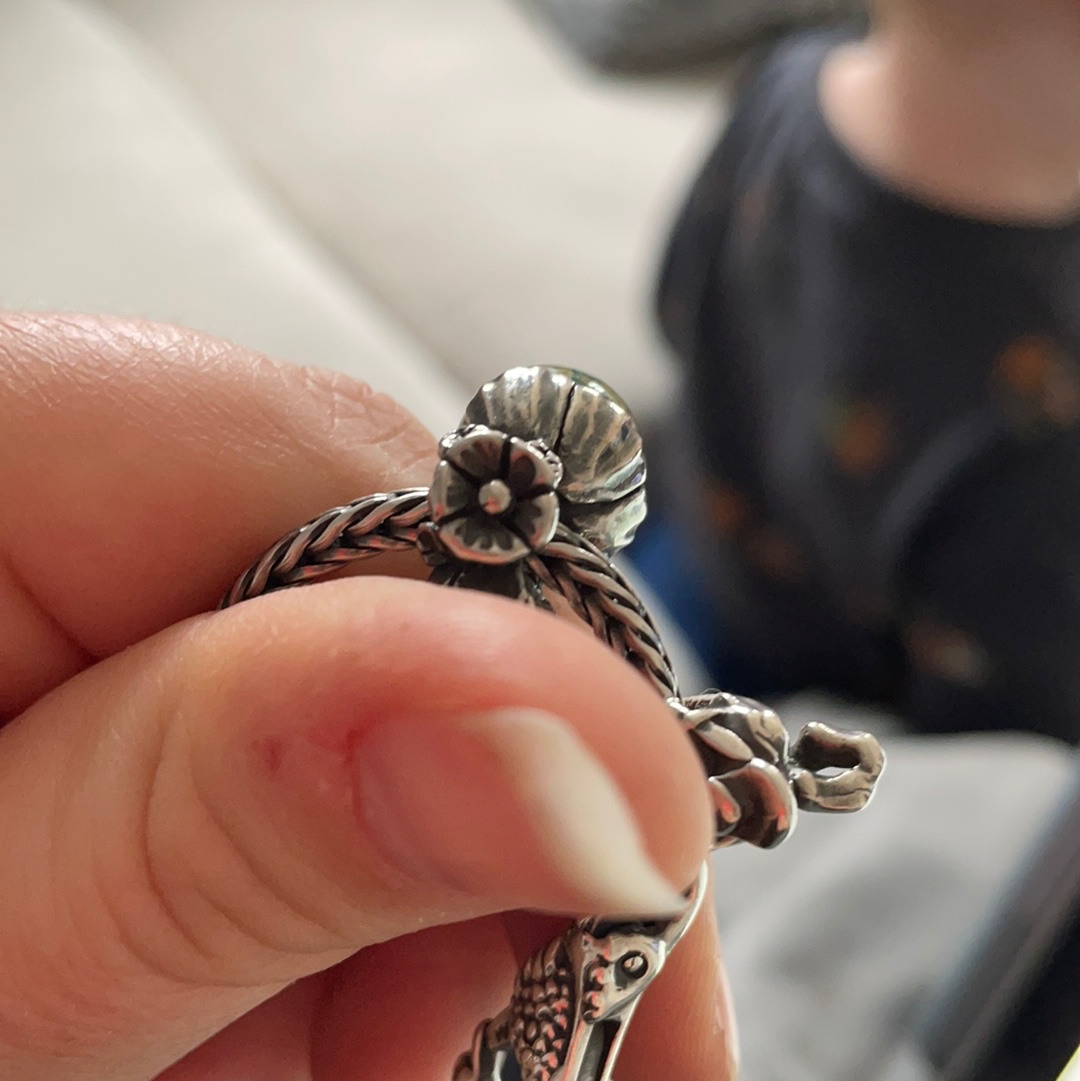 Genuine Trollbeads Forget Me Knot with Bud Charm