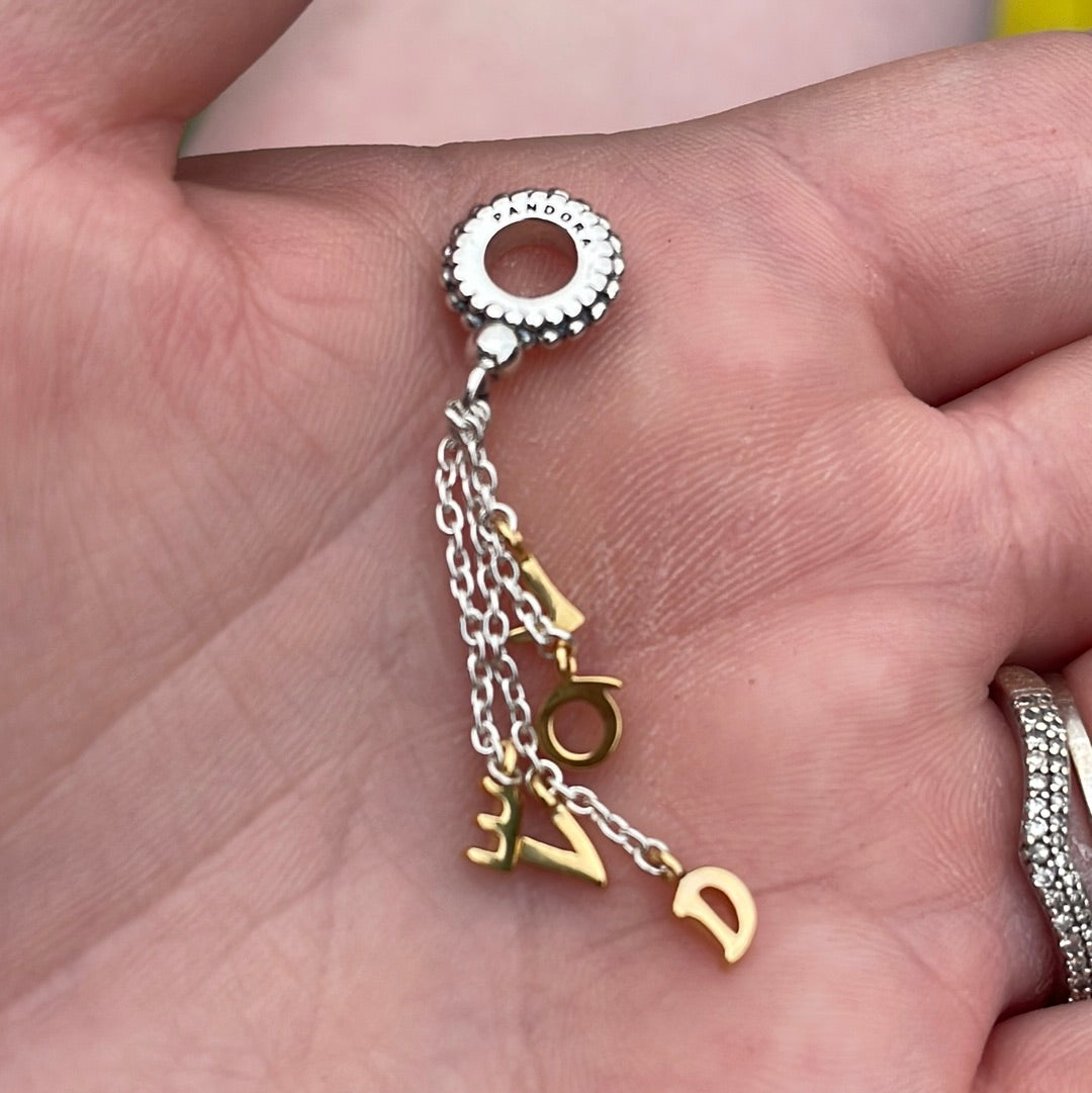Genuine Pandora Shine Loved Dangle Charm