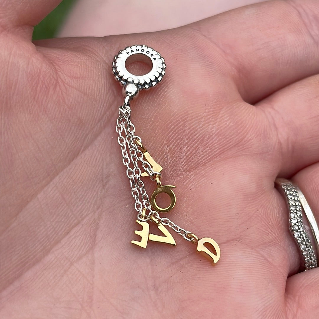 Genuine Pandora Shine Loved Dangle Charm
