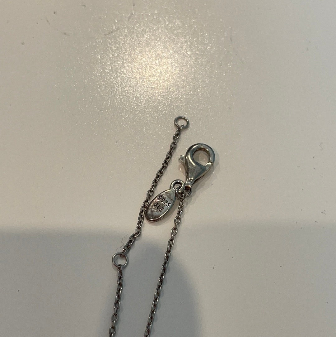 Genuine Pandora Two Tone Heart Dainty Gold Necklace 44cm