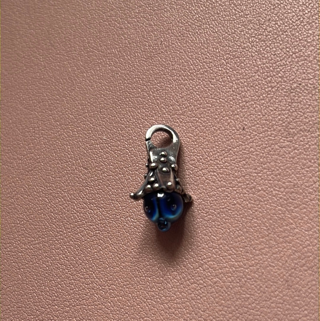 Genuine Trollbeads Feel the Rain Blue Gemstone 2015 Lock