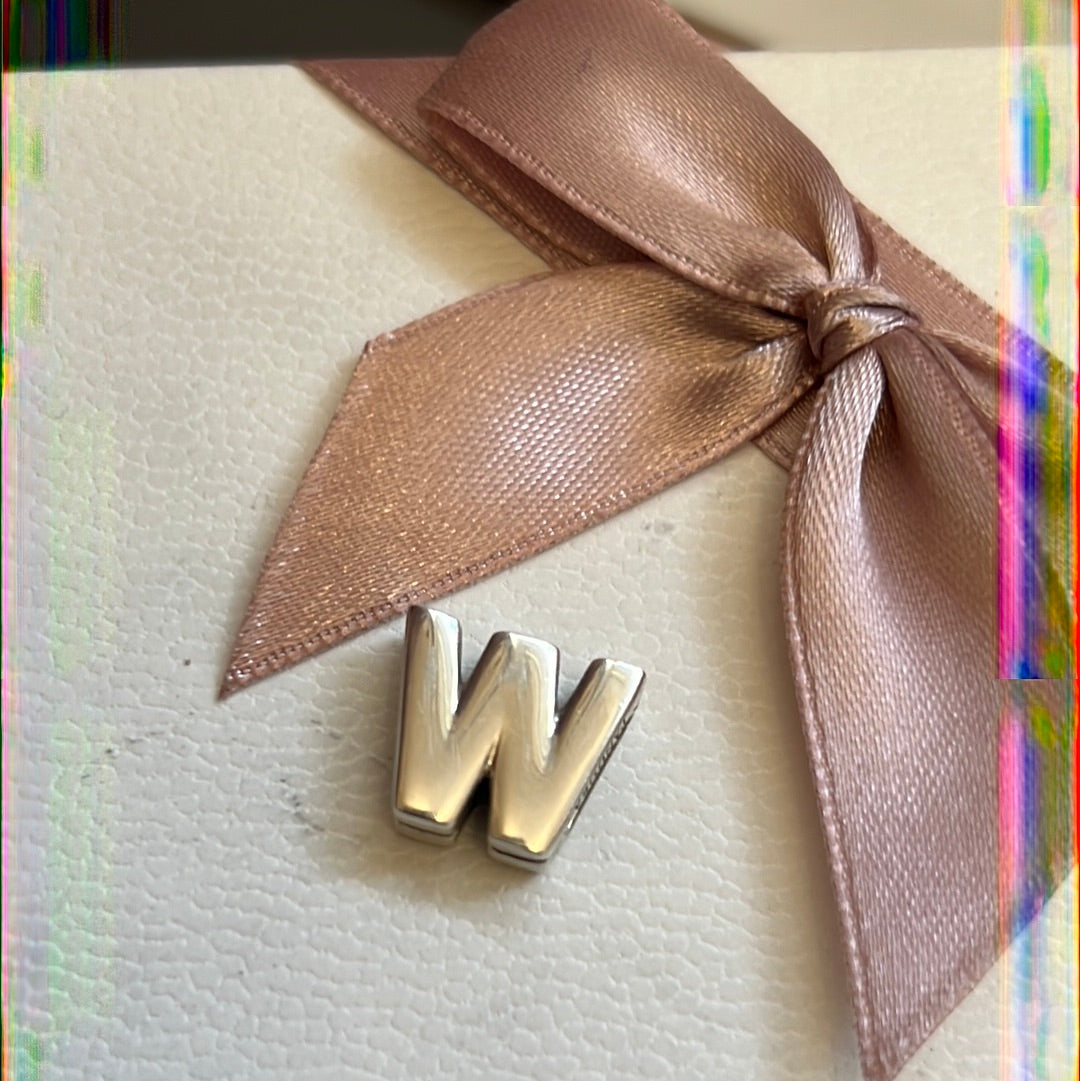 Genuine Pandora Reflexions M or W Letter Clip