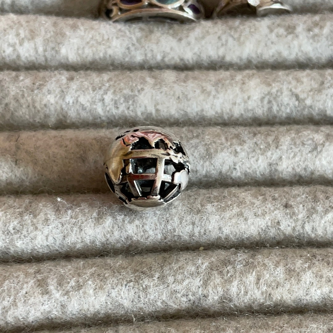 Genuine Trollbeads Big World Earth Globe Charm