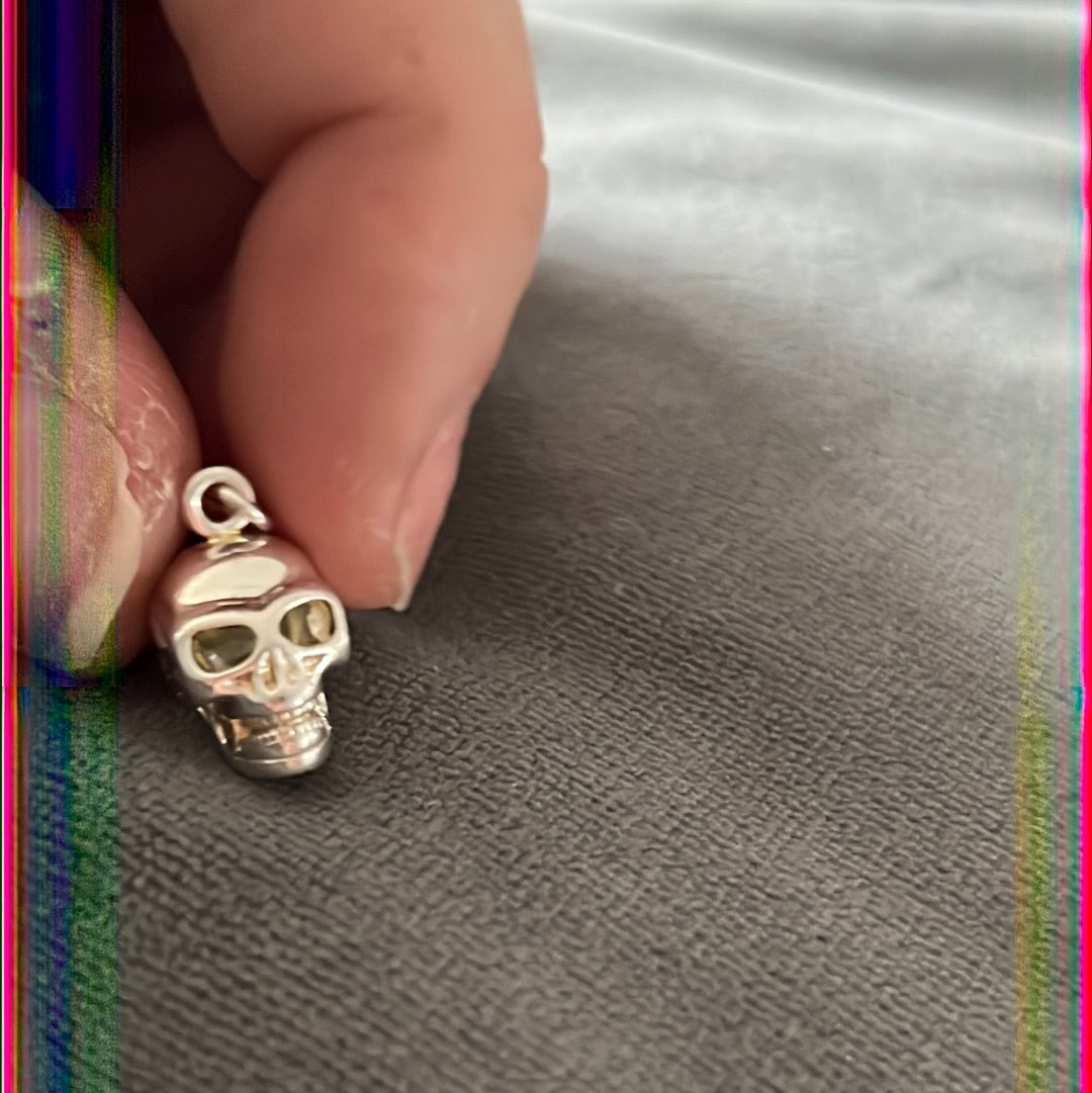 Thomas Sabo Sterling Silver Skull Clip Charm