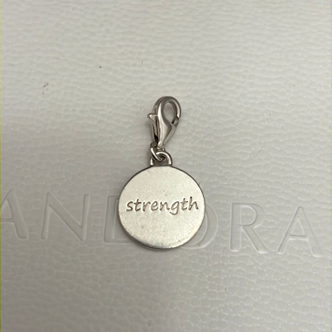 Genuine Thomas Sabo Sterling Silver Dangle Strength Charm