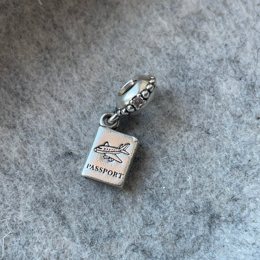 Genuine Pandora Travel Passport Dangle Charm