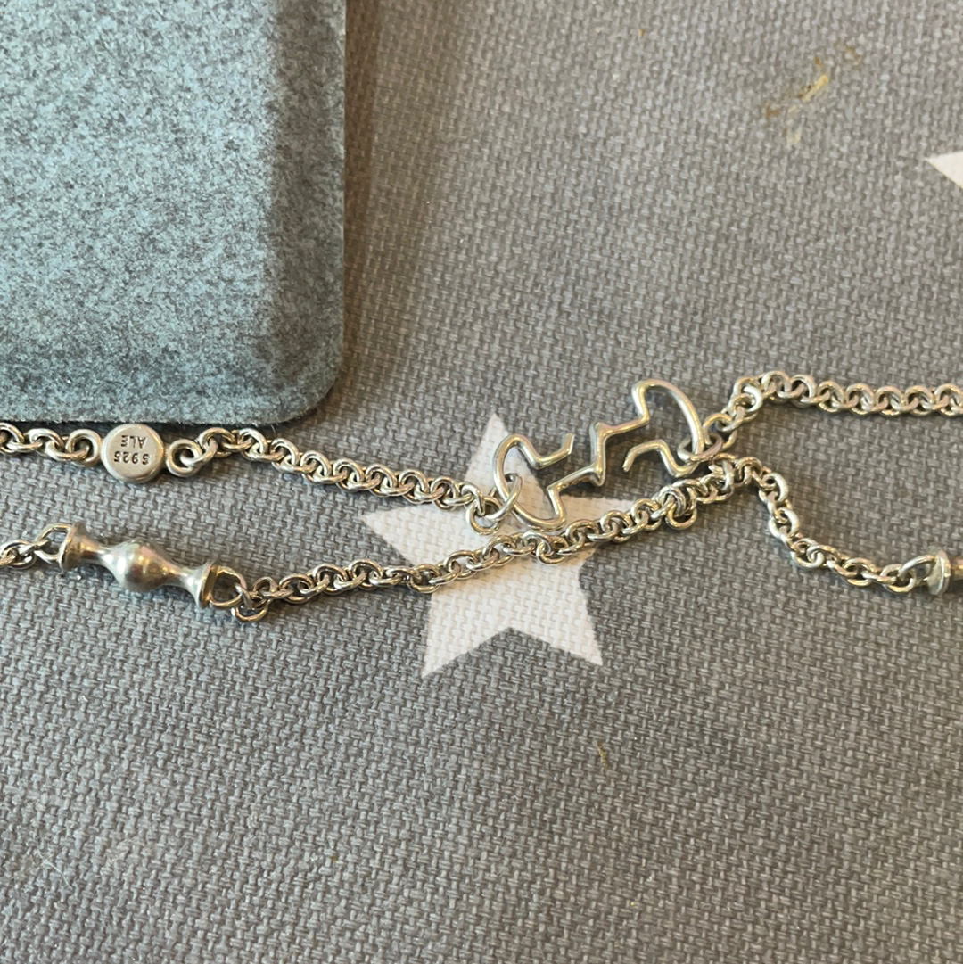 Genuine Pandora Multi Clip Station Necklace with Clasp 72cm RARE HTF