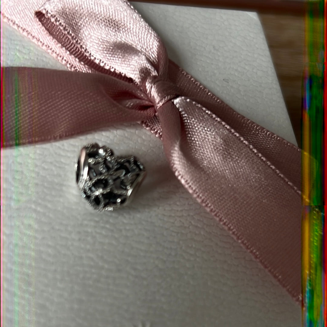 Genuine Pandora Openwork Star Flower Heart Charm