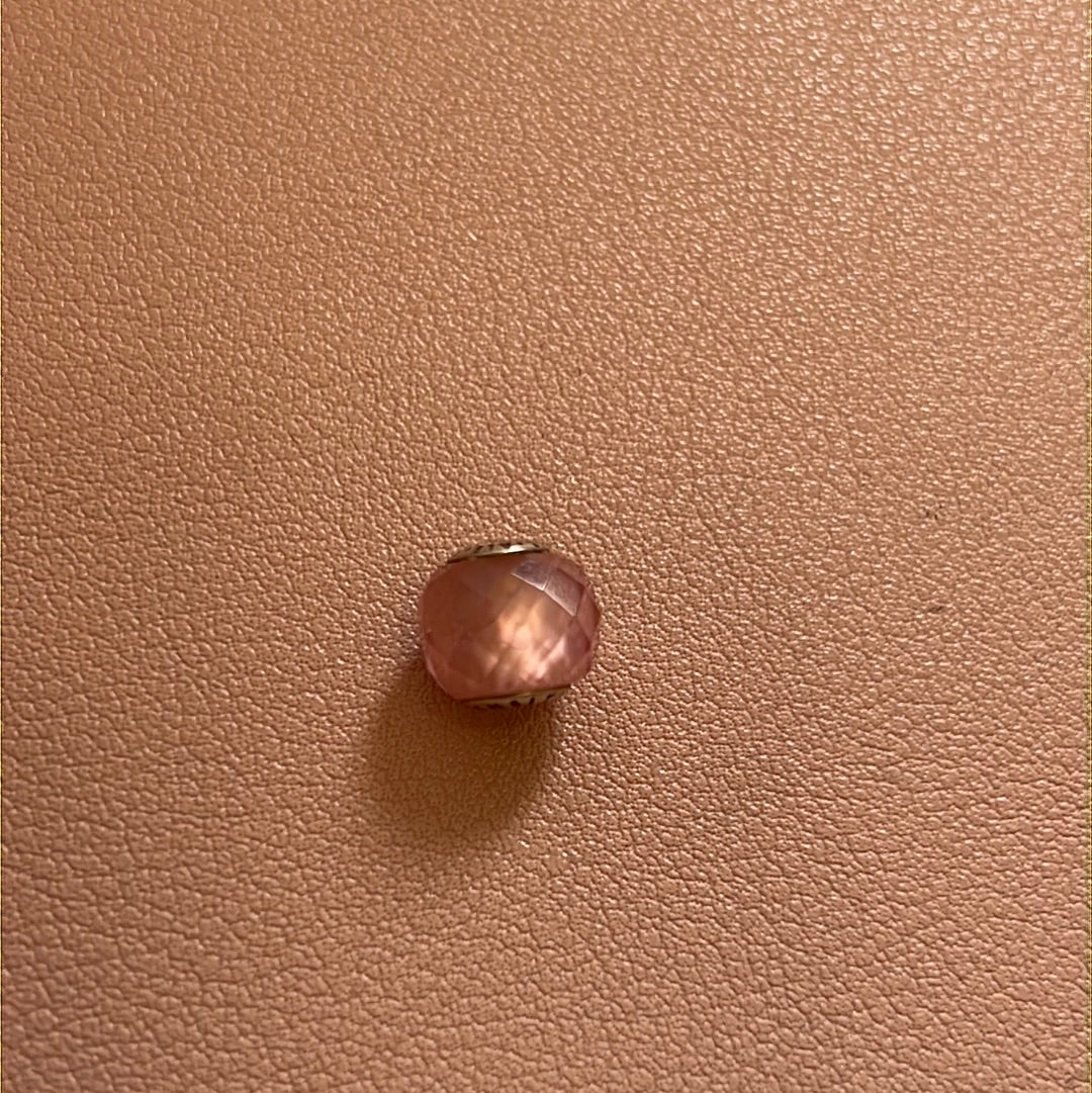 Genuine Pandora Essence Charm Pink Stone RARE HTF Sensitivity Charm