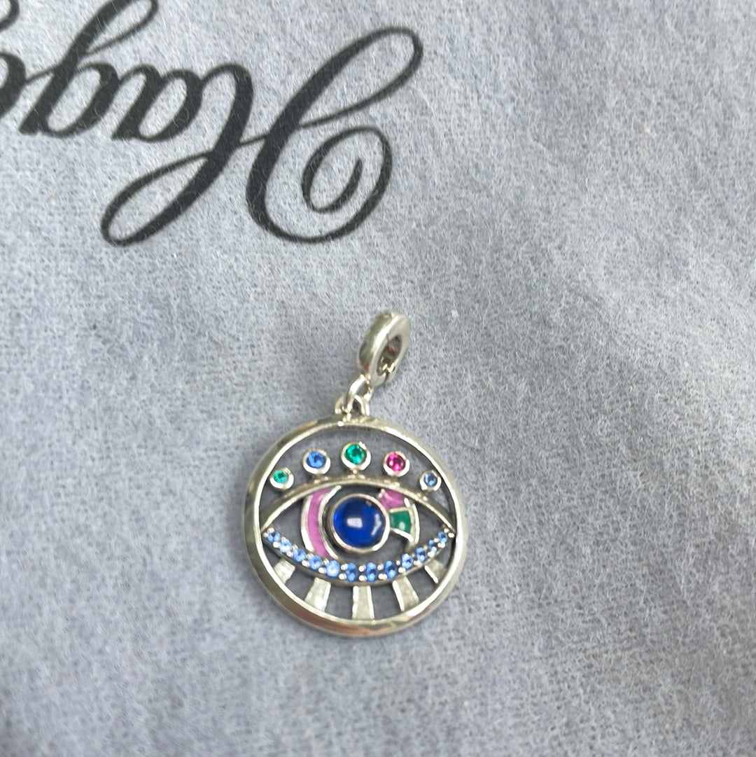 Genuine Pandora Me The Eye Medallion CZ Large Charm