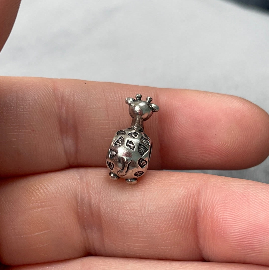 Sterling Silver Giraffe Animal Charm
