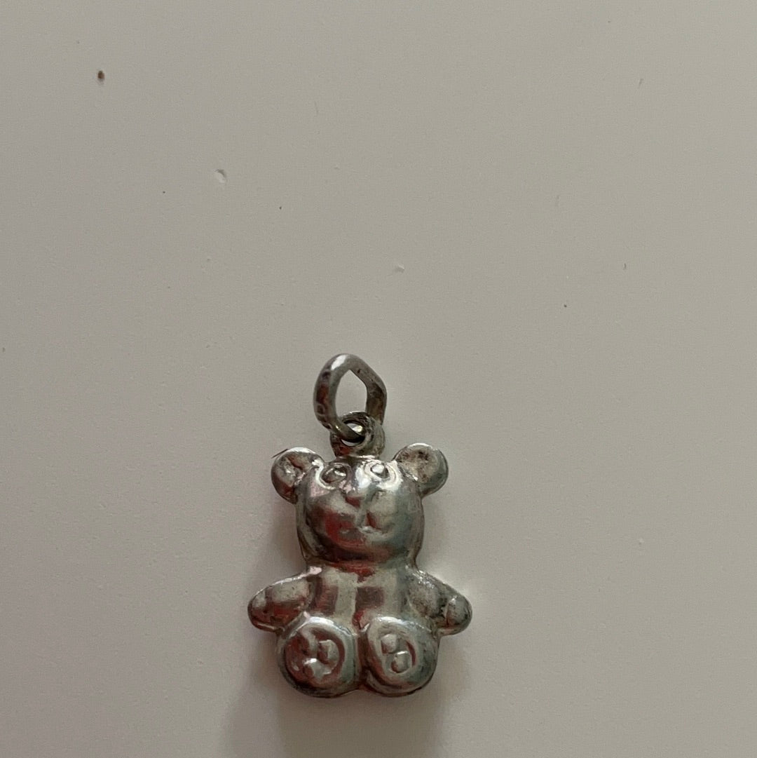 Unbranded Sterling Silver Little Bear Dangle Pendant