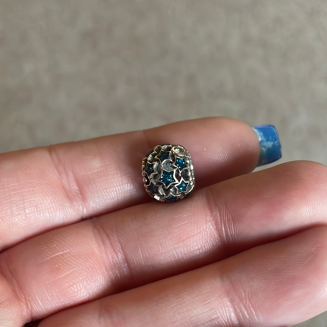 Copy of Pandora Illuminating Stars Sky Two Tone Gold Star Charm Openwork