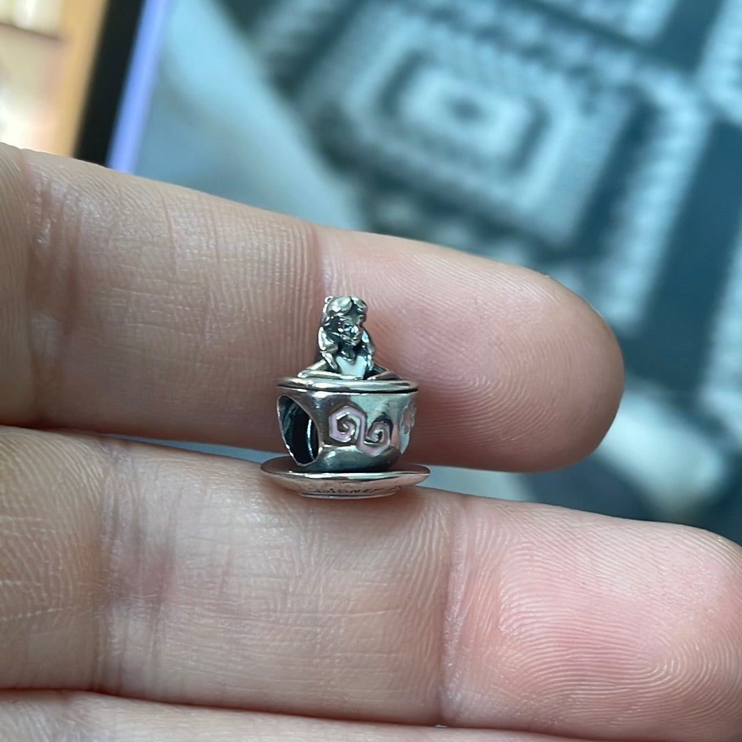 Genuine Pandora Alice in A Teacup Charm Disney Parks Exclusive
