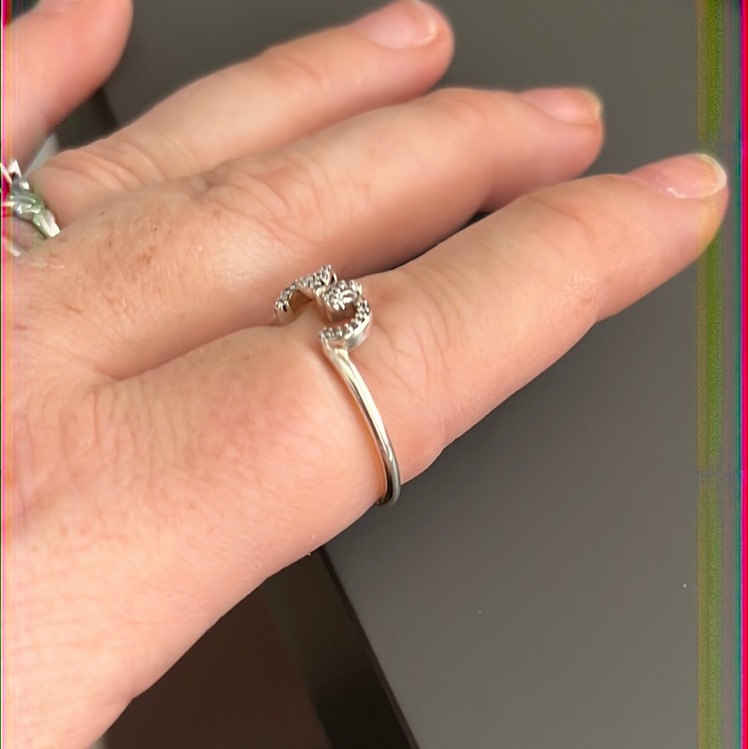 Genuine Pandora Disney Minnie Pave Stackable Ring Size 50