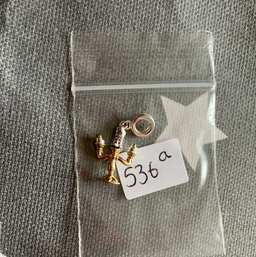 Genuine Chamilia Disney Lumiere Beauty and the Beast Two Tone Charm
