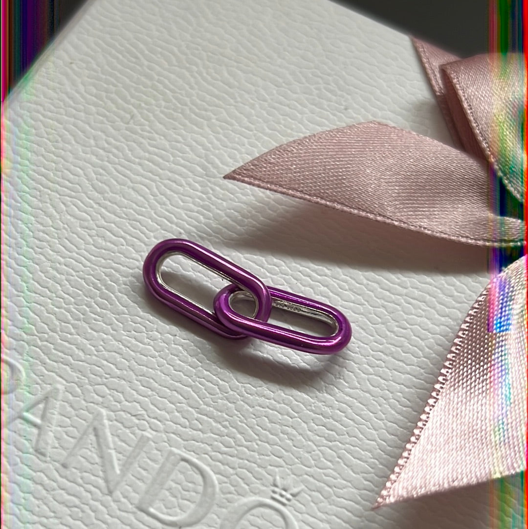 Genuine Pandora Me Essence Enamel Purple Chain Link