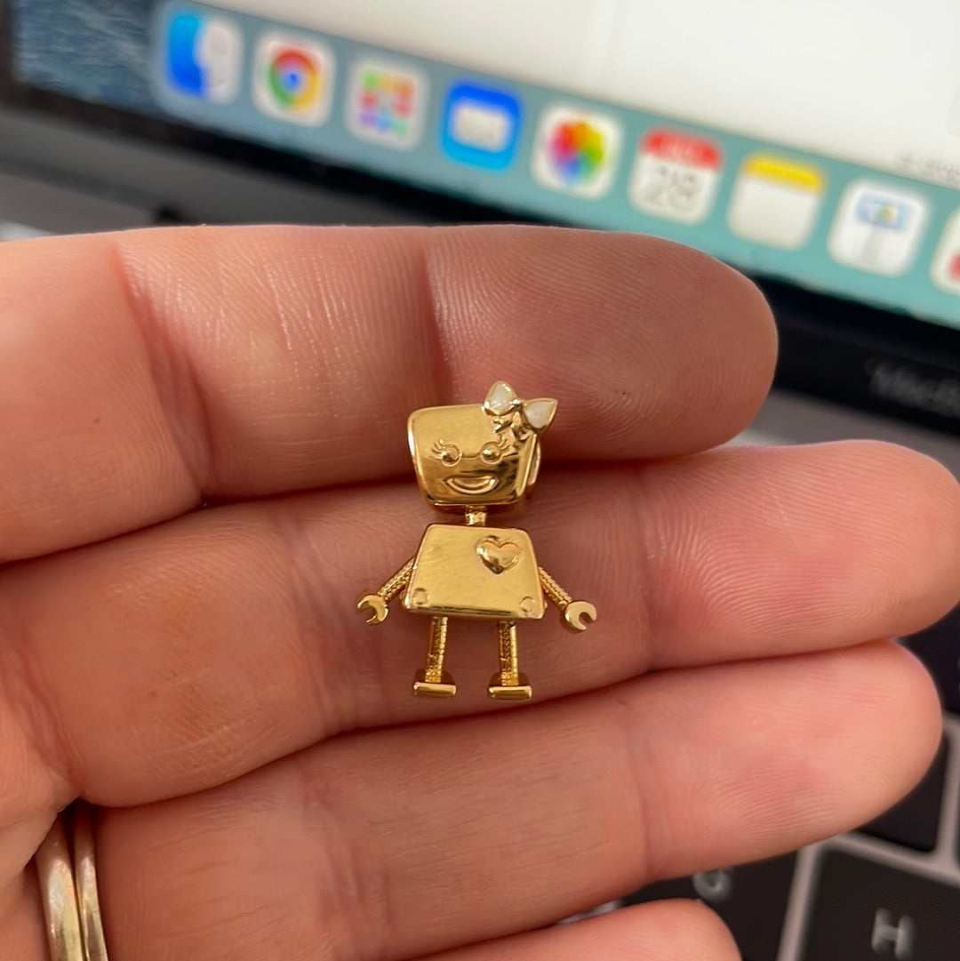 Genuine Pandora Shine Gold Bella Bot Charm