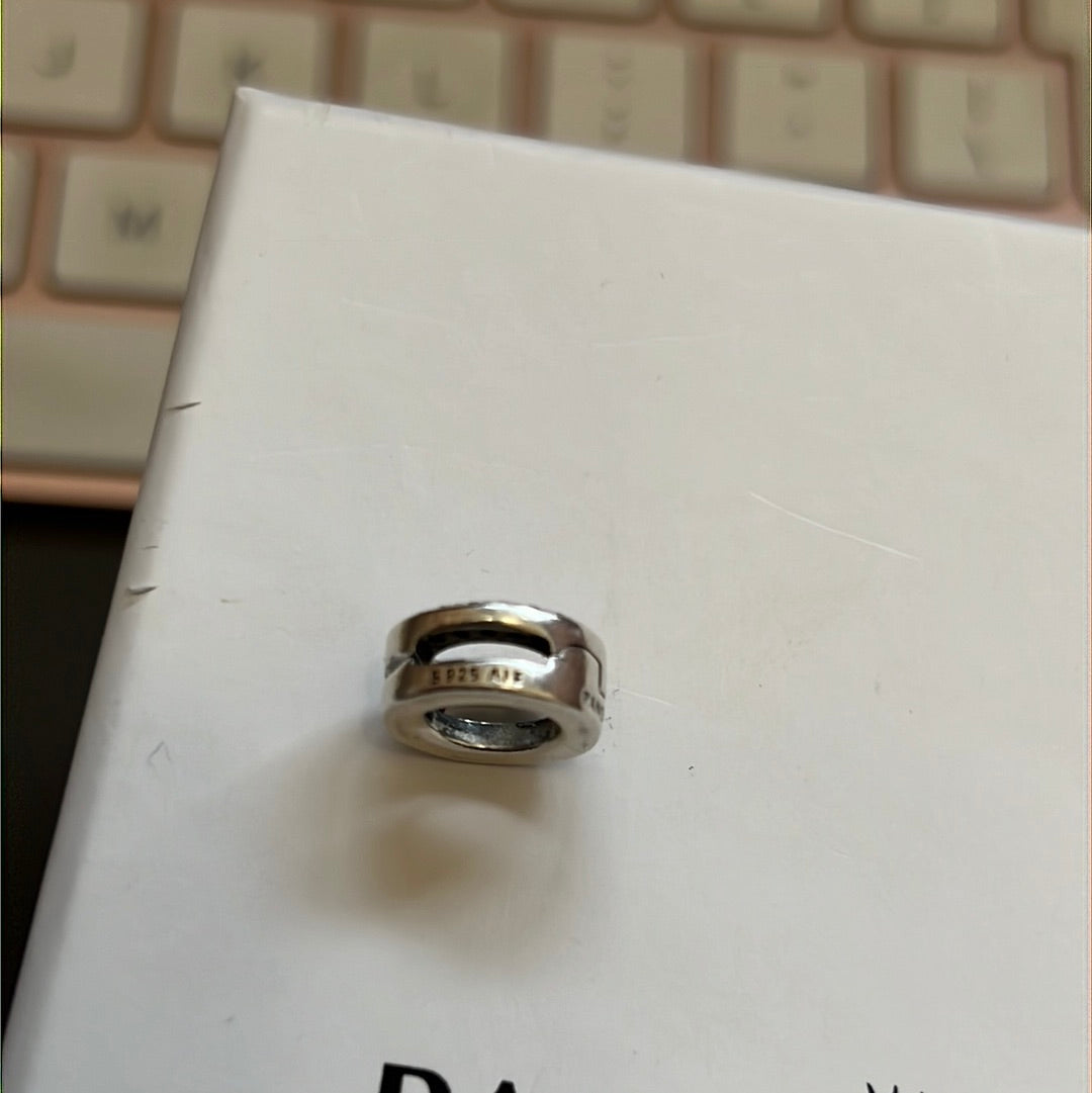 Genuine Pandora Reflexions Pave Open Circle Clip Charm