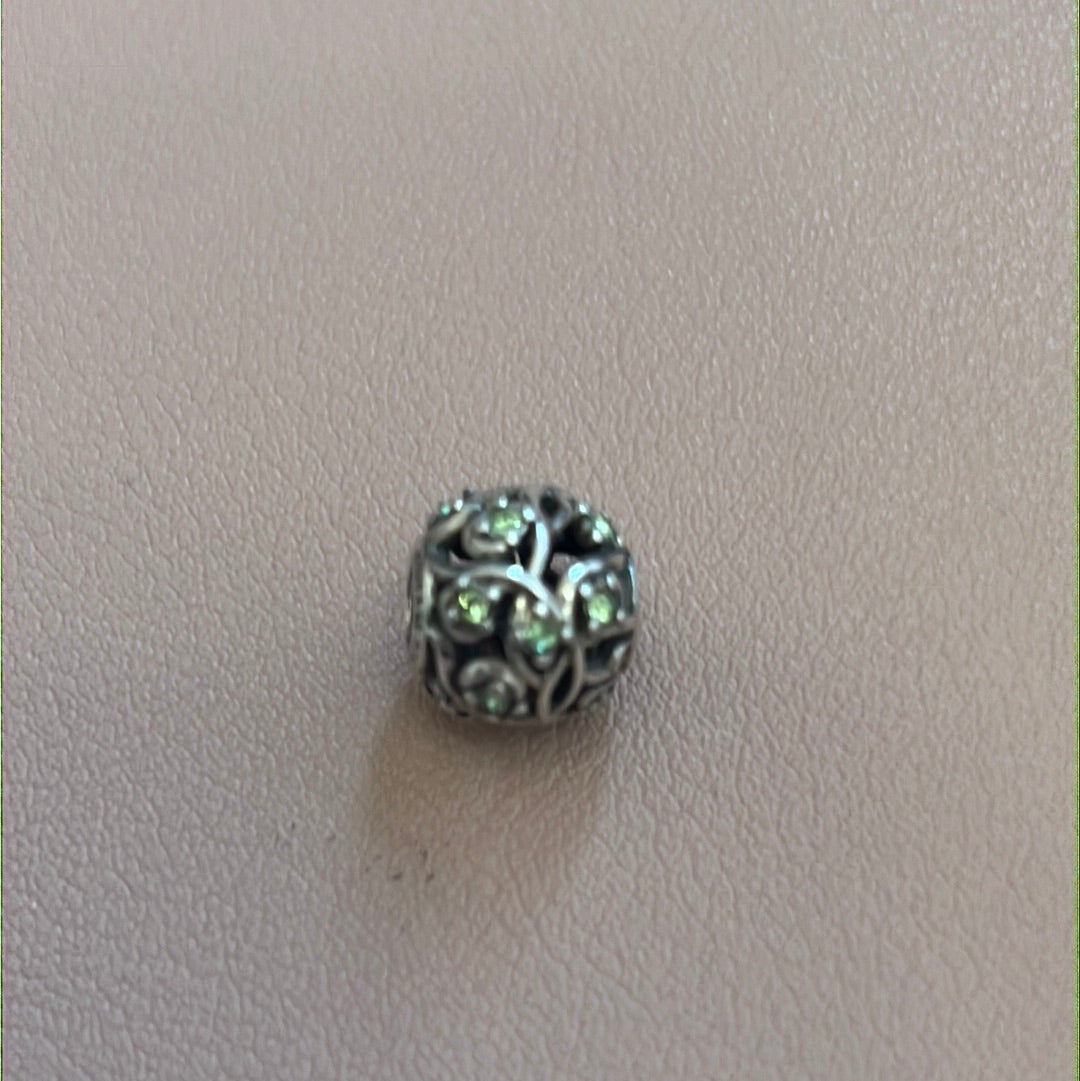 Genuine Chamilia Green CZ Openwork Tree Nature charm
